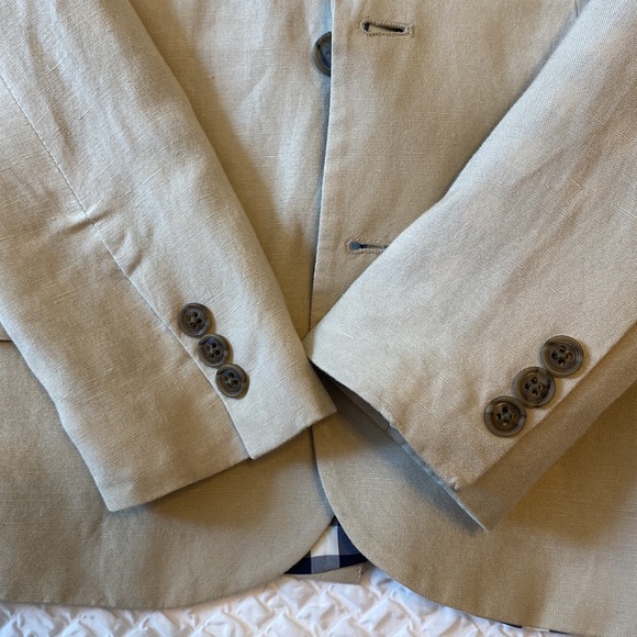 Nordstrom Boys Linen Blazer Size 8 - Picture 5 of 5
